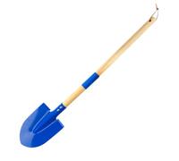 Kids Metal Beach Shovel Digging 27 Inches Long Toddler Sand Spades Blue Detachable Design Children's Garden Tool With Wood Handle Children's Garden Shovel