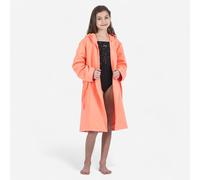 Kids’ Microfibre Compact Hooded Bathrobe - Coral