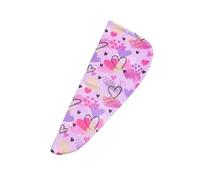 Kids Microfibre Hair Towel Fast Drying Rainbow Decorated Bath Hat for Delicate Skin Easy Transportability Soft Microfibre Hair Towel