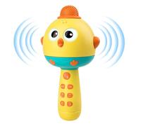 Kids Microphone - 2 In 1 Chicken Shape Speaker Music Player, LED Light Rechargeable Voice Changer Toy, Clear Sound Portable Singing Machines, Home Karaoke Machine | Fun Musical Gift For Children Chris