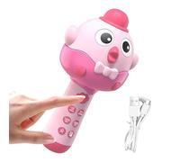 Kids Microphone - 4.33x3.94x8.27 in Microphone | Rechargeable Speaker Karaoke Machine, Fun Voice Amplifier, Singing Toy Prop, 2 in 1 Chicken Shape Portable Speaker Music Player Music Singin