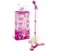 Kids Microphone and Stand,Flashing Stage Lights Singing for Girls,Standing Microphone Toy,A Great Gift for Child