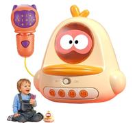 Kids Microphone,Chick Shaped Cartoon Karaoke Music Microphone Toys - Handheld Baby Early Learning Singing Microphone Toy For All Smartphones