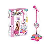 Kids Microphone - Child Karaoke Machine, Karaoke Machine | Karaoke Machine with Adjustable Height and Smart Connection, Singing Toy with Light Gifft for Birthday Holiday, (8.27x39.37 Inches)