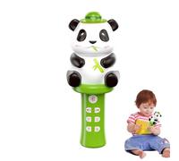 Kids Microphone Handheld,Cartoon Panda Mic Karaoke Machine | Interactive Music Singing Toy, Wireless Early Learning Game For Kids, Girls, Boys