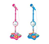 Kids Microphone | Portable LED Stage Lights Speaker Toy | Toy Microphone with Stand | for Christmas Birthday Podcast Recording Singing Party Teen Streaming Studio