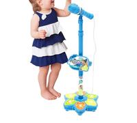Kids Microphone With Adjustable Stand - All In on-e Microphone Toy For Birthday Parties Singing, Karaoke Machine Toy With Flashing Stage Lights & blue-tooth, For Christmas And Birthday Girls And Boys