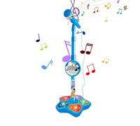 Kids Microphone With Stand Singing Toy Creative Light Sturdy