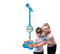 Kids Microphone With Stand Singing Toy Creative Light Sturdy