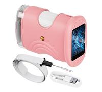 Kids Microscope | 1000X Rechargeable Educational Toys | Digital Pocket Microscope with 2 Inch Screen - for School Laboratory Outdoor Nature Kids Girls Boys Home