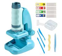 Kids Microscope Kit, Educational 60X-180X Magnification, 6.69x3.94x2.76 inches, Early Development Activity Experiment Toy, Ideal for Boys, Girls Ages 2+, Home, School, Learning