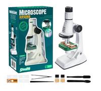 Kids Microscope, Pocket Magnifier Tool, Led Science Viewer, Portable Zoom Scope for Curious Children Boys Girls Young Learners Budding Scientists Classroom Elementary Students Use