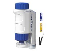 Kids Microscope - Pocket Microscope For Kids | 80-160x Zoom Stemscope With Light | Portable Handheld Science Educational Toys For Beginner Age 8-12 Year Old Boys And Girls