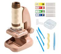 Kids Microscope Science Kit | Magnifying Experiment Microscope with Led Light,Early Development Activity Experiment Learning Toy for 2+ Years Old Boys Girls