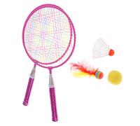 Kids Mini Badminton Rackets Balls Set Outdoor Indoor Sport Game Toys Pink