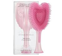 Kids Mini Hairbrush Detangler - Anti Static Soft Detangler Hair Brush for Girls, Kids - Detangle Hair Brush for Wet, Dry, Curly, Thick, Straight, or Wavy Hair - Tangle Angel Cherub - Gloss Pink