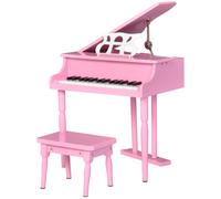 Kids Mini Piano Pink 30-Key Child Size MDF & Plastic 49H x52L x50W with Stool