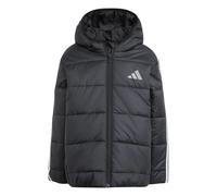 adidas Kids' Essentials 3-Stripes Water-Repellent Long Sleeve Puffer Jacket 6-7 Years Black