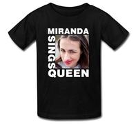 Kid's Miranda Sings Cotton T Shirt Black Mens T-Shirt Graphic Unisex Tee Shirt Black M