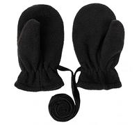 Kids Mittens On String Toddler Boys Girls Fleece Lined Winter Gloves Outdoor Plain Cute Thermal Gloves 1-4 Years Old SIGOYI