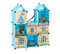 Kids modular shelf Children’s Storage Unit Castle-Themed Shelving 8 Compartments