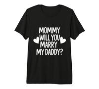 Kids Mommy Will You Marry My Daddy Funny Marriage Proposal Premium T-Shirt