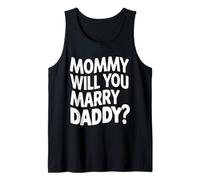 Kids Mommy Will You Marry My Daddy Funny Marriage Proposal Tank Top