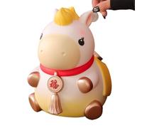 Kids Money Box - Horse Shaped Storage Jar - Savings Keepsake Handmade with Artistic Details, Encourages Money Awareness Through a Playful Display, Accents de