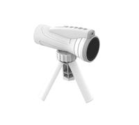 Kids Monocular for Bird Watching & Astronomy - Digital Telescope with Self-Timer, Boys Girls Camping Outdoor Exploration (White)