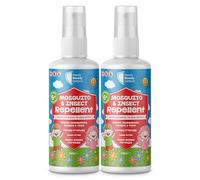 Kids Mosquito & Insect Repellent Spray Twin Pack (2 x 100ml) DEET Free Bug Spray for Children Aged 4+, Plant Based Formula with 30% Citriodiol, Family Friendly Outdoor Protection Against Mosquitoes