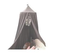 Kids Mosquito Net Girl Princess Hanging Bed Canopy Curtain Home Decoration Living Corner Play Reading Nook Decor(Dark Grey)