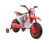 HOMCOM Kids Electric Motorbike 12V Battery Powered for Ages 3-5 Years Red