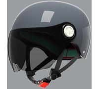 Kids Motorcycle Helmet Bike Helmet with Visor DOT/ECE Approved Motorcycle Half Helmet Moped Helmet for Age 3-12 Years Boys Girls J,48-54cm