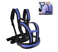 Kids Motorcycle Seat Belt Rear Seat Kids Adjustable Motorcycle Harness with Two Handles Reflective Stripes Design Breathable Material in Orange