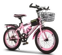 Kids Mountain Bike 24" Inch Boys Girls Junior Mountain Bikes Bicycle,V-Brakes,Suitable For Ages 6-15 Kids Bikes,Height adjustable,Carbon Steel Frame A,18 inches
