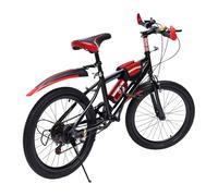 Kids Mountain Bike For Ages 8 To 13 For Kids, 7 Speeds Junior Mountain Bikes Children Bicycle Height Adjustable MTB Bicycle With Water Bottle Carbon Steel Frame(22inch)
