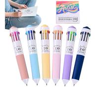 Kids Multi Color Pen | 60 Colors Retractable 0.8mm Pen With Notebook,School Stationery - For Office Teacher Students Planner School Party Journaling Classroom