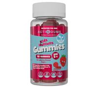 Kids Multi Vitamins 30 Vegan Gummies | Strawberry Flavour | Pouch with 9 Essential Vitamins A, D, E, C, B3, B6, B12, B5 & Iodine | Resealable & Recyclable | Suitable for Kids Age 5+ by ActivGums®