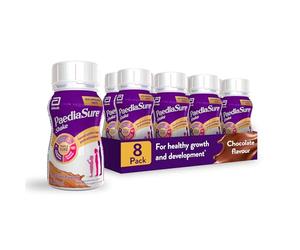 Kids Multivitamin Chocolate Drink - Ready-To-Drink Bottles - 8 x200ml - with 26 Vitamins & Minerals - Multivitamins with Vitamin D, Magnesium & Protein - Vegetarian & Gluten Free- by PaediaSure Shake