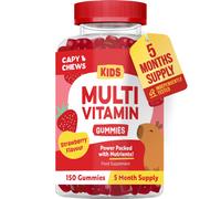 Kids Multivitamin Gummies - 5 Month Supply - 150 Gummies - Packed with Essential Vitamins & Nutrients - Chewable Multivitamins for Children - with V