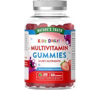 Nature's Truth Multivitamins for Kids - 60 Vegan Gummies - 14 Key Nutrients - One-a-Day Formula - Natural Strawberry Flavour