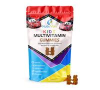 Kids Multivitamin Gummies | 60 Vegan Gummies | Daily Multivitamin with Vitamins A, C, D3, E & B Complex | Ages 4-12 | Growth, Development, Immune Function & Energy | Orange Flavour | by NutriVolv