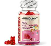 Kids Multivitamin Gummies No Sugar- 14 in 1 Kids Multivitamin with Vitamins A, C, D, E and Zinc, Strawberry Flavour, Month Supply (60 Count), Ages 3-12, No Added Sugar, No Sweeteners, Vegan