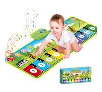 Kids Music Dance Mat with 10 Piano Keyboard 19 Sounds&Recording Musical Play Mat Function Piano Mats Toys for 1-3+ Years Musical Carpet Gift for Toddler Infant Kid Birthday Gift Present Early Educatio