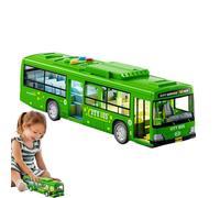Kids - Music Light, Simulation Play Vehicle | Interactive City Buses Educational Creative Transport Learning Game for Children with ABS Body Openable Door Storytelling Feature