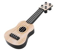 Kids Musical 1pc Wooden Kids Ukulele Toy Toddler Guitar Classical Instrument Ukulele Musical Toy for Preschool Children ( Beige ) Baby Guitar