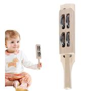 Kids Musical Instruments, Wooden Rhythm Sticks, Metal Percussion Toy, Safe Educational Supplies, Sensory Learning Feature, Interactive Handheld Tool for Classroom and Early Childhood Education