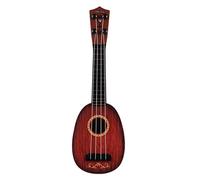 Kids Musical Toy My First Ukulele Children Mini Guitar Set 4 Strings D, Red, cylinder