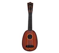 Kids Musical Toy My First Ukulele Children Mini Guitar Set 4 Strings F, Black, cylinder