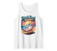 Kids Myrtle Beach Vacation Cat Vacay Travel Funny Mom Tank Top